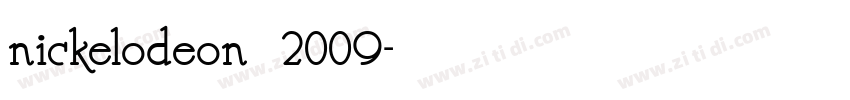 nickelodeon 2009字体转换